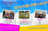Summer Fun Camp Registration Form .¢  Summer Fun Camp Registration Form Summer Fun Camp is open to all
