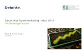 Deloitte. Deutscher Sportmarketing Index 2014 - hs-koblenz.de · Gruppe von Deloitte in enger Zusammenarbeit mit dem ISS Institut für Sportmanagement der Hochschule Koblenz erneut