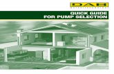 QUICK GUIDE FOR PUMP SELECTION - dabpumps.com.au · SELECTION OF 4" PUMP Assume we wish to install a 4” pump to supply water to a 2 storeys detached house. We know that the house
