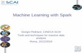 Machine Learning with Spark - HPC-Forge · • MLlib is a Spark subproject providing machine learning primitives: • MLlib’s goal is to make practical machine learning (ML) scalable