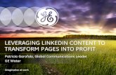 LEVERAGING LINKEDIN CONTENT TO TRANSFORM PAGES INTO … fileIndustry Leadership Lead Generation . AMPLIFY KEY TOPICS . SUPPLEMENT CONTENT Advertising • Display • Text Sponsored