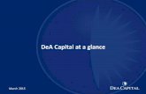 XXXXXXXXXXX [TITOLO] DeA Capital at a glance update mar 15 Inst.pdf · DeA Capital at a glance ... March 2014 March 2015 Asset management and fund investments account for over 60%