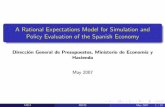A Rational Expectations Model for Simulation and Policy ...ec.europa.eu/economy_finance/events/2007/workshop_0305/spain - rems.pdf · A Rational Expectations Model for Simulation