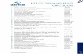 LIST OF PANAMA FLAG CIRCULARS - leadsmar.com of Panama Flag Circulars... · LIST OF PANAMA FLAG CIRCULARS P ge 3 86 Panama Policy ?GMDSS Licensing Cancelled 87 MODU Code 1979 & 1989