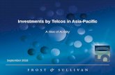 Investments by Telcos in Asia-Pacific · acquirers in Japan, Australia, the Philippines, Singapore, Malaysia, and Indonesia. 4. 26% of the deals conducted by Asia-Pacific investors