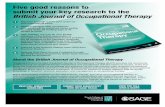 Five good reasons to submit your key research to the ... · journal publishes research articles, critical reviews, practice analyses, opinion pieces, editorials, letters to the editor,
