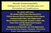 Acute Osteomyelitis - Dr. (Prof.) Anil Arora | Best Knee ... Acute Osteomyelitis ( Bone...¢  Acute Osteomyelitis: