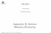 Appendix B: Review Memory Hierarchy - ic.unicamp.brcortes/mo401/slides/ap_B_v6.pdf · exercised in this example, the line from lower-level memory to the cache is used on a miss to