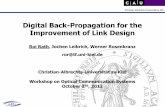 Digital Back-Propagation for the Improvement of Link Design fileLNT Digital Back-Propagation for the Improvement of Link Design Roi Rath, Jochen Leibrich, Werner Rosenkranz ror@tf.uni-kiel.de