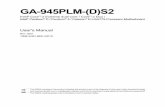 GA-945PLM-(D)S2 - GIGABYTEdownload.gigabyte.cn/.../motherboard_manual_ga-945plm-(d)s2_3.x_e.pdfGA-945PLM-(D)S2 Intel® CoreTM 2 Extreme dual-core / CoreTM 2 Duo / Intel ® Pentium