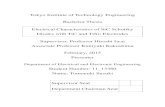 Tokyo Institute of Technology Engineering Bachelor Thesis ... · Tokyo Institute of Technology Engineering Bachelor Thesis Electrical Characteristics of SiC Schottky Diodes with TiC