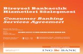 Bireysel Bankacılık Hizmetleri Sözleşmesi - ing.com.tr · Şifre: Banka’nın Kart Hamili’ne Kart ve Banka Kartı ile birlikte / ayrıca verdiği veya elektronik bankacılık