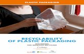 RECYCLABILITY OF PLASTIC PACKAGING - cotrep.fr · PE Film All colours Flexible packaging, film and bags Bags, sleeves, wrapping films PP composites and flexible packaging Dark packaging