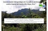 Caracterización hidrogeológica de 3 acuíferos cársticos ...cuevasdelperu.org/Conferencias/Chachapoyas2018/Hidalgo_AltoMayo.pdf · Cual es papel del karst Andino en los balances