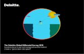 The Deloitte Global Millennial Survey 2019 Societal ... · The Deloitte Global Millennial Survey 2019 4 The 2019 report is based on the views of 13,416 millennials questioned across