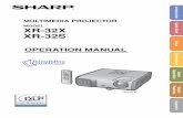 MODEL t XR-32X XR-32S Setup OPERATION MANUAL - · PDF fileFeatures Appendix OPERATION MANUAL MULTIMEDIA PROJECTOR MODEL XR-32X XR-32S XR-32X. ii IMPORTANT • For your assistance in