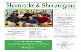 Shamrocks & Shenanigans - Pacelli Catholic Schools · Shamrocks & Shenanigans Donation Needed The Elementary Office is in need of a mini fridge. Please contact the Pacelli High School