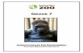 GGRRAADDEE 77 - Toronto Zoo€¦ · -Tennis ball (for students with fine motor difficulties, holding a tennis ball can help them move text on the board) If you have used the KWL chart,