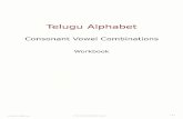Telugu Alphabet - Consonant Vowel Combin Vowel Combinations -  ¢  Telugu Alphabet Consonant