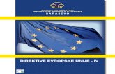 DIREKTIVE EVROPSKE UNIJE - IV - pksa.ba · legislativi Evropske unije sa kojom će se privrednici susretati na putu ostvarivanja privredne saradnje sa partnerima iz ove ekonomske