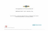 Kingdom of Swaziland MINISTRY OF HEALTH · Final Draft: Swaziland National Drug-resistant tuberculosis Management Guidelines 2ndEdition © 2012 1 Kingdom of Swaziland MINISTRY OF