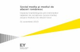 Social media şi mediul de afaceri românesc fileDespre studiul “Social media şi mediul de afaceri românesc” Studiul analizează răspunsurile a 173 de reprezentanţi ai unor