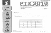 BI SET3 PT3 2016 - Kertas Model Peperiksaan PT3 - BAHASA INGGERIS PT3 PENTAKSIUN 3 UJIAN BERTULIS OKTOBER