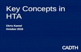 Key Concepts in HTA - RedETSA · The Role of HTA • Provide basis for informed decisions about: o adoption, acquisition, diffusion, appropriate use, disinvestment o HTA is not, in