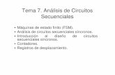 Tema 7. Análisis de Circuitos Secuenciales · una descripción estructural de un circuito mediante flip-flops y puertas lógicas a una descripción funcional de una FSM, principalmente