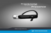 Presence - Bluetooth headset for phone calls · Lieferumfang Presence | 5 Lieferumfang Bluetooth-Mono-Headset Presence mit eingebautem Lithium-Polymer-Akku flexibler Ohrbügel Ohradapter