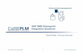 SAP DMS-Sharepoint Integration Solutions 110131 · > Workflow-Integration > Bereitstellung zahlreicher Services > Abonnieren und Sharing von Reports aus SAP > lesender und schreibender