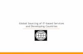 Global Sourcing of IT-based Services and Developing Countries · Domestic Outsourcing, 2020 ($ billion) 13 Core markets 2008 Growth in Core markets New verticals in developed Countries