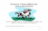 Dairy Handbook 2019/2020 - washington.extension.wisc.edu · 2 | P a g e WELCOME Welcome to the Washington County Dairy Handbook. The information in this booklet was composed with