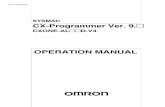 SYSMAC CX-Programmer Ver. 9. - assets.omron.com · OMRON CX-Programmer – Operation Manual CX-Programmer_Page (vi) WARNING Observe the following precautions when using the PLC Backup