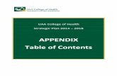 APPENDIX Table of Contents - University of Alaska Anchorage · APPENDIX Table of Contents . Appendices Number Strategic Directions Initiative UA strategic document alignment and review