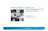 PCR und QPCR - chf.de · PDF fileEchtzeitdetektion der PCR mittels EtBr 1996 Fluoreszenzbasierte History and Applications of PCR and QPCR Page 8 2009 Higuchi et al., Biotechnology