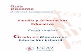Guía Docente - Universidad Católica de Ávila · (interculturalidad, inclusión social, orientación familiar etc.) Demostración de habilidad oral y escrita a través de la elaboración