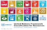 United Nations Framework Classification for Resources · United Nations Framework Classification for Resources Development, Stakeholders, SDGs Twitter Facebook YouTube UNECE