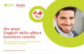 Six ways English skills affect - British Council · those in English, and particularly in productive skills (speaking and writing). Future demand for English language skills will