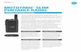 MOTOTRBO SL1M PORTABLE RADIO - Motorola Solutions · PDF fileMOTOTRBO™ SL1M PORTABLE RADIO DATA SHEET SL1M PORTABLE RADIO The MOTOTRBOTM SL1M provides reliable push-to-talk communication