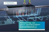 Stepping up your production - c4b.gss.siemens.com · management system can automatically check whether a spare part is already available. When SIPLUS CMS and MindSphere, the Siemens