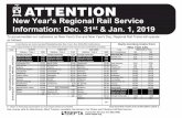 New Year's Eve Regional Rail Late Night Service - septa.org · D - Stops to discharge passengers but may depart ahead of schedule 2018-2019 NEW YEAR'S EVE SUPPLEMENT (SIDE 1) See