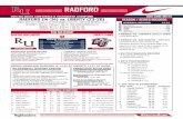 RADFORD BASEBALL - ruhighlanders.com.s3.amazonaws.comruhighlanders.com.s3.amazonaws.com/documents/2016/5/12/RadfordGame... · Radford only needs four wins to reach 700 in program