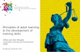 Principles of adult learning & the development of training ... Training skills 23 sept 2019.pdf · 2. Principles of adult learning. Knowledge of subject-matter (human rights) Knowledge