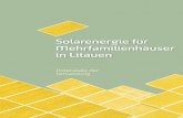 Solarenergie für Mehrfamilienhäuser in Litauen · 6 SOLARENERGIE FÜR MEHRFAMILIENHÄUSER IN LITAUEN. PTEZALE DE UMSETZUG 1. Soziale Gegebenheiten in Litauen in Bezug auf PV 2 Insgesamt