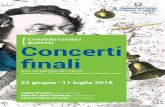 Concerti finali · Concerti finali anno accademico 2017/2018 anno rossiniano - 150° anniversario della morte di Gioachino Rossini 22 giugno - 11 luglio 2018 Teatro Rossini, piazza