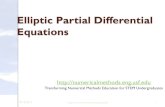 Elliptic Partial Differential Equations - MATH FOR COLLEGEmathforcollege.com/nm/mws/gen/10pde/mws_gen_pde_ppt_elliptic.pdf · Defining Elliptic PDE’s The general form for a second