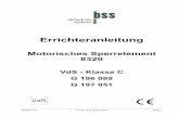 Motorisches Sperrelementseeb45b49aaee97bf.jimcontent.com/download/version/1440001038/module/... · Motorisches Sperrelement 8320 Errichteranleitung 2.1.4 Notöffnung Elektrische Notöffnung: