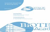KNOWLEDGE AND bioteckacademy · Edizione novembre 2018. ESPERIENZA E SAPERE CONDIVISO SHARING KNOWLEDGE AND EXPERIENCE. The Academy promotes the circulation and dissemination of knowledge