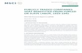 PUBLICLY TRADED COMPANIES THAT BENEFITTED FROM … · Filipino civilians and POWs: Filipino civilians and POWs are no longer able to sue in the United States, and MSCI ESG Research